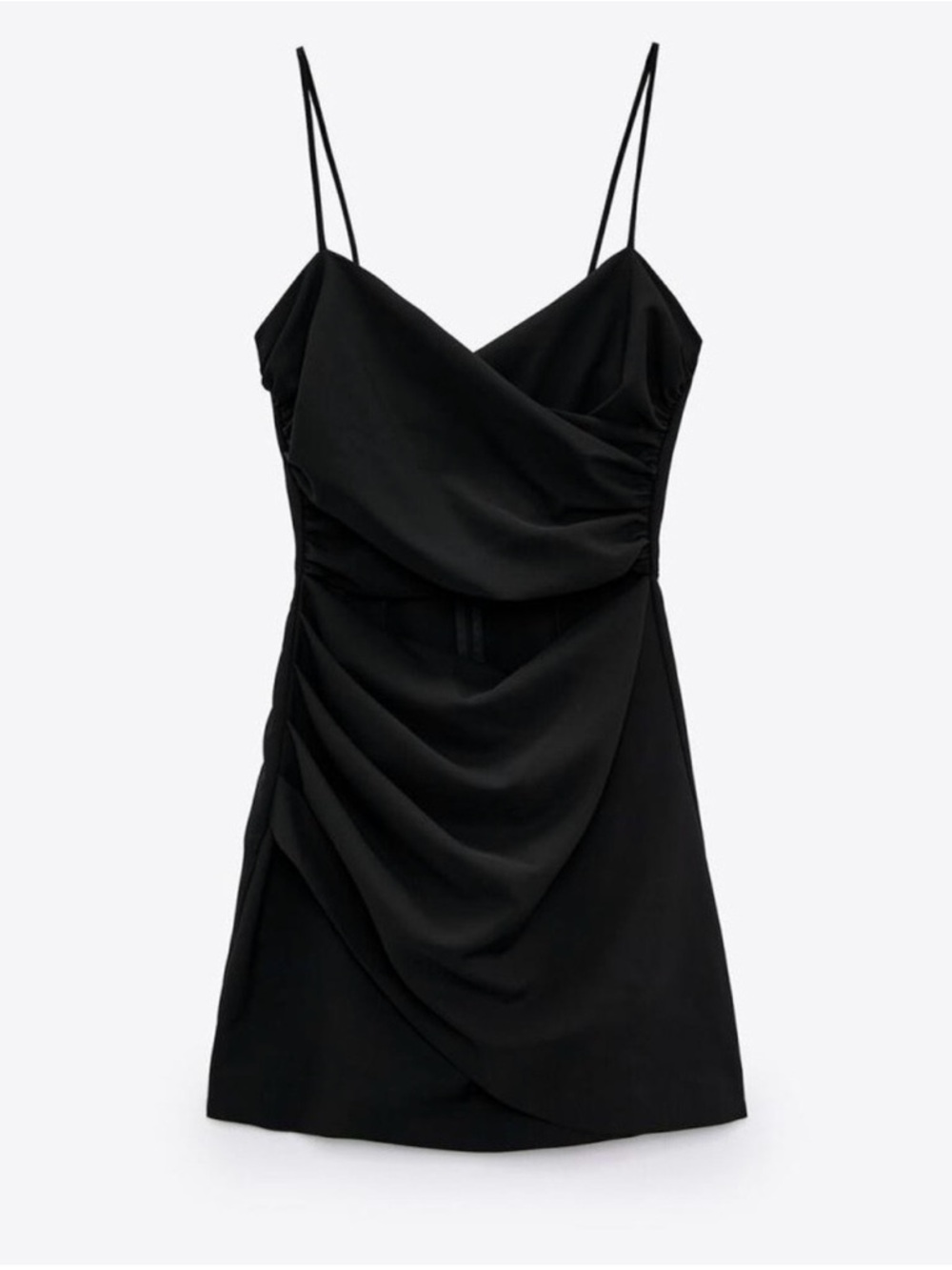 Zara Black Cutout Spaghetti Strap Mini Dress - Picture 4 of 4